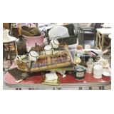 Lot of Assorted Items on top of table