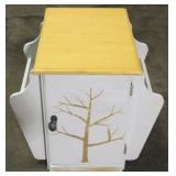 Painted Wood Magazine Stand
