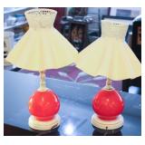 Pair vintage lamps