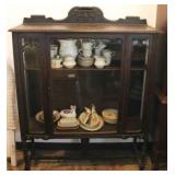 Vintage carved china cabinet