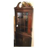 Mahogany corner cabinet