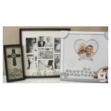 Group Lot of Wedding Picture Frames (3pcs)