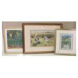 Group Lot of 3 Framed Prints