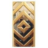 Mirror & Wood Wall Hanging