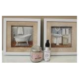 2 Framed Pictures & More