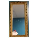 Gold frame mirror