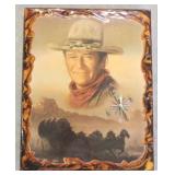 John Wayne Wood Clock