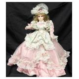 Porcelain Doll on Stand