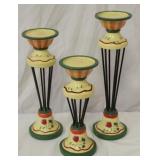 3 Candlestick holders