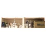 Bottom Shelf lot of assorted glassware, fragile