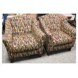 Broyhill pair of accent club chairs