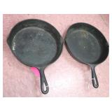 2 Cast Iron pans