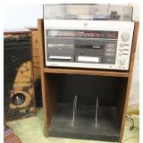 JC Penny Stereo Vintage 2 Speakers w/ turntable