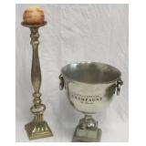 Floor candle holder & Champagne Bucket