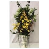 Ceraminc Vase w/ Faux flowers