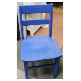 Blue Wooden Chair- painted