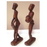 Pair of Wooden Figures