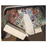 Plastic Tub of Baseball Cards & More