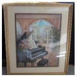 Framed Print - piano