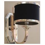 Silver wall sconce