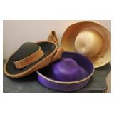 3 Ladies hats with hairpin