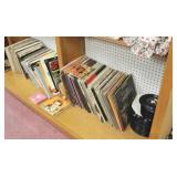2 bottom Shelf lots of records & more