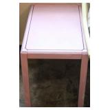 Painted pink table