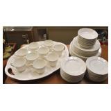 Bone white Ironstone Dishes & more 45 pcs