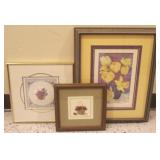 Group Lot of Framed Art (3pcs)