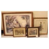 Group Lot of Framed Art (4pcs)