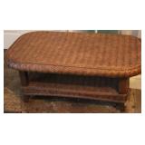 Rattan coffee table