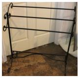 Iron quilt rack