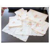 Embroidered linen set