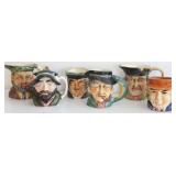 Group toby mugs