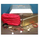 Jewelry box, purses & bracelets