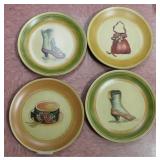 4pc Set of decorative plates