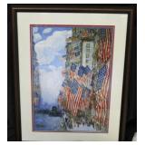 Flag on 4th of July Giclee by Childe Hissam