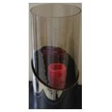 Chelsea House cylinder hurricane with candle