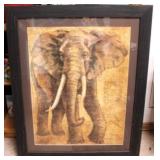 Framed Elephant Print