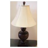 Wooden base lamp