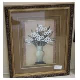 Vase with flowers frame