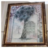 Palm tree wall art