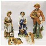 Lot of Homco Ceramic Figurines (5pc)