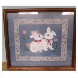 Framed print by Ann Furman - bunnies