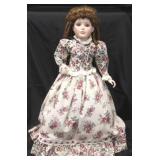 Porcelain Doll on Stand