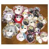 Lot of Assorted Ceramic Masks (24 total)