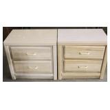 Pair 2-Drawer Night Stands