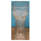 Cut glass crystal vase
