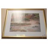 Framed river scene