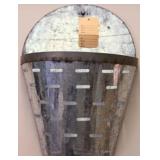 Metal wall basket